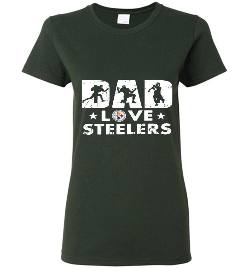 Inktee Store - Pittsburgh Slers Dad Love Slers Womens T-Shirt Image