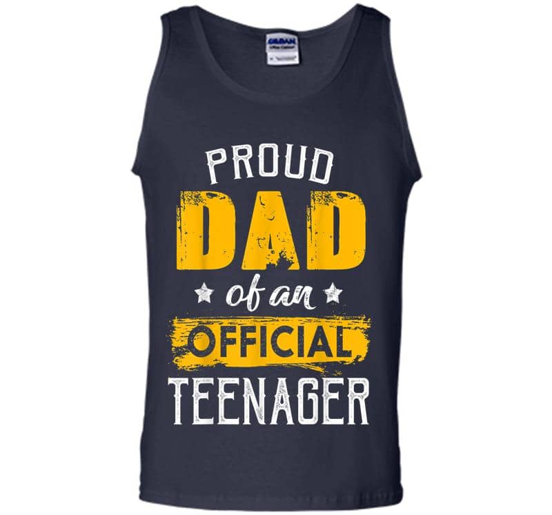 Inktee Store - Proud Dad Of An Official Nager For 13Th B-Day Party Mens Tank Top Image