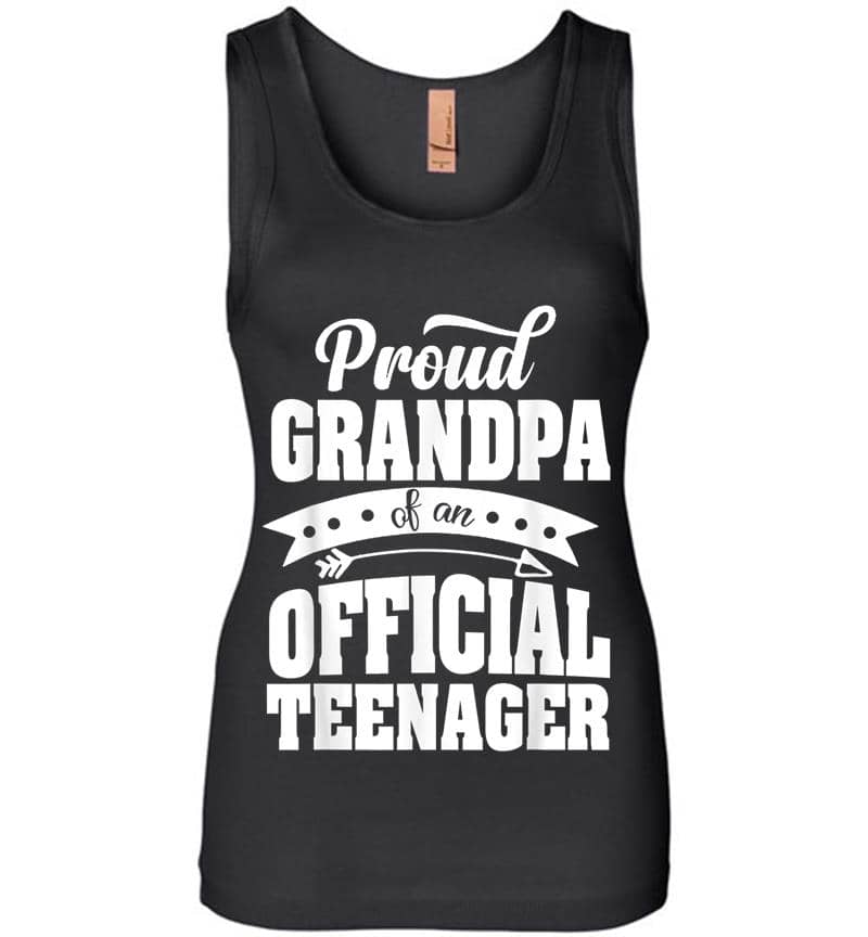Proud Grandpa Of An Official Nager 13th Birthday Party Womens Jersey Tank Top