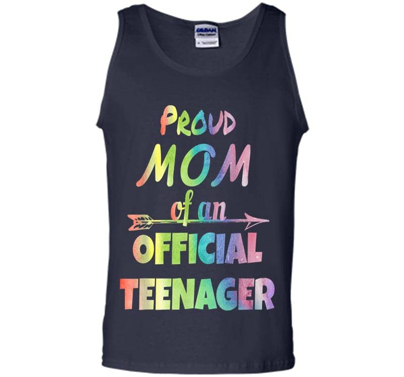 Inktee Store - Proud Mom Of An Official Nager, 13Th Birthday Party Mens Tank Top Image