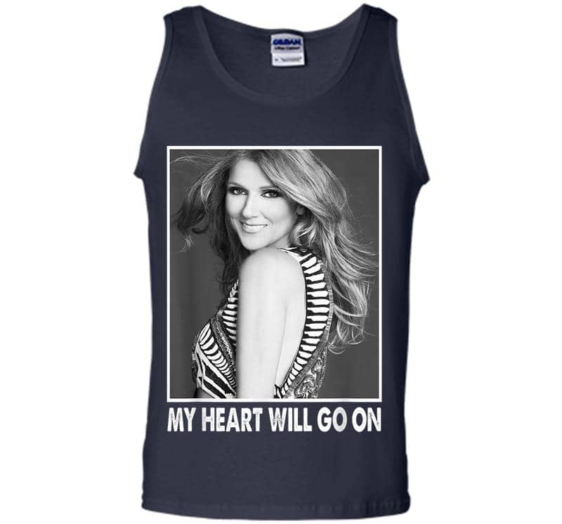 Inktee Store - Retro Celine Dion Costume Holiday - Country Music Mens Tank Top Image