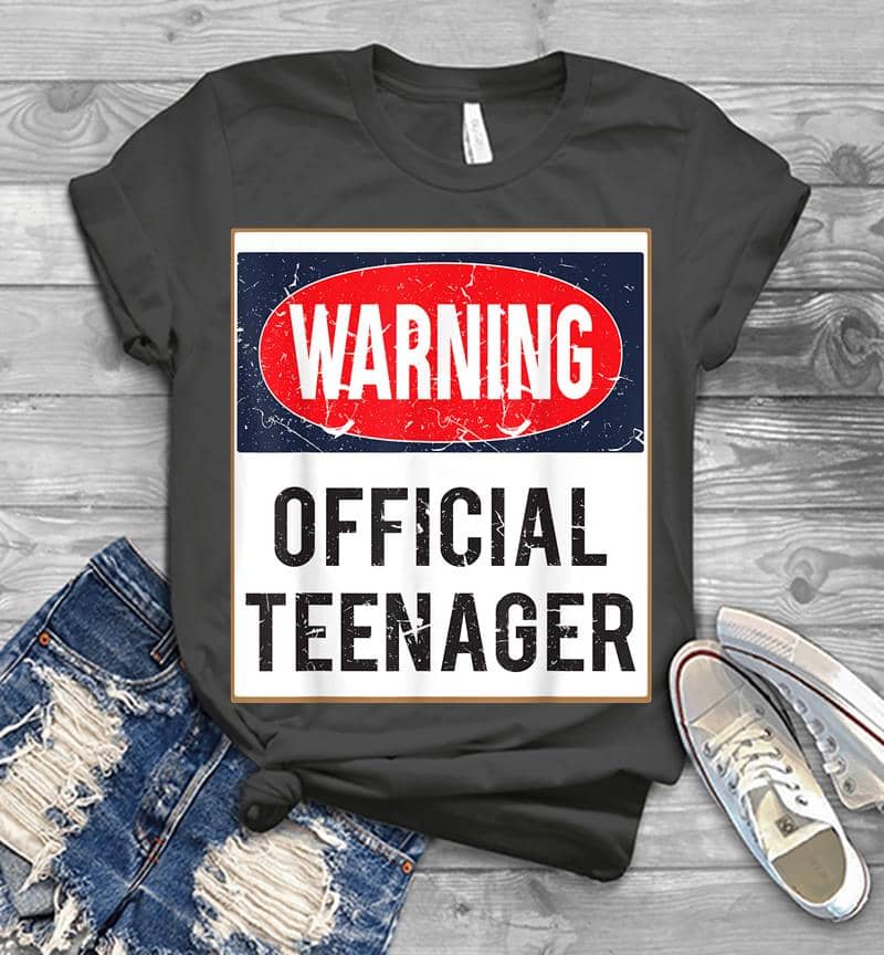 Inktee Store - Retro Official Nager 13Th Birthday Funny Warning Mens T-Shirt Image