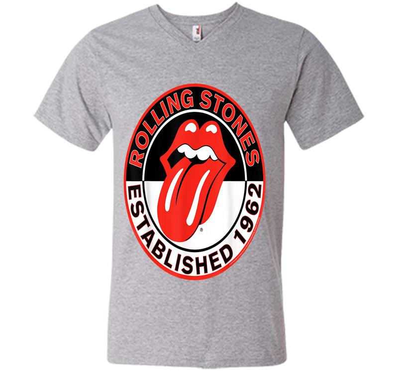 Inktee Store - Rolling Stones Official Est 1962 V-Neck T-Shirt Image