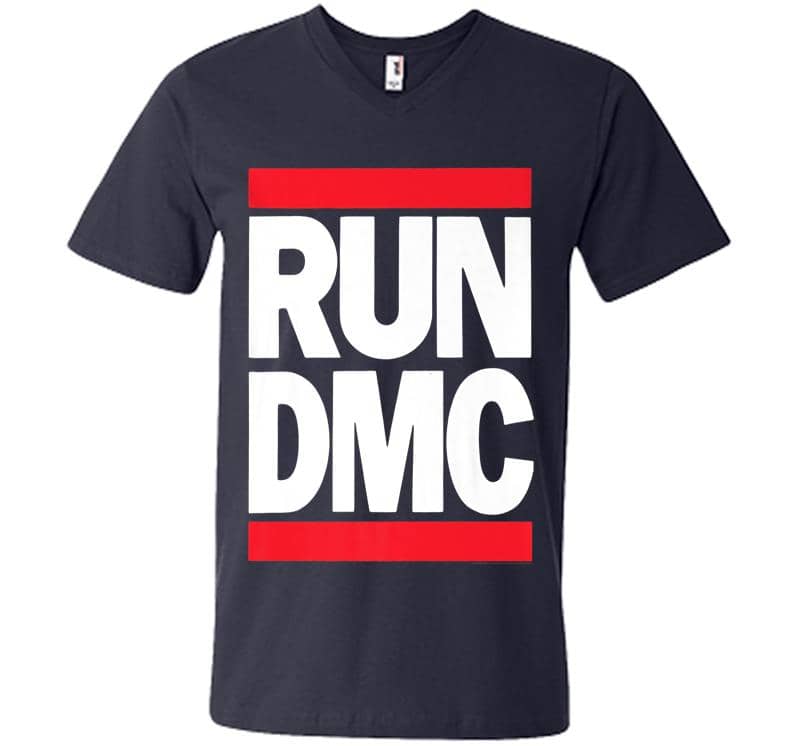 Inktee Store - Run Dmc Official Logo Premium V-Neck T-Shirt Image