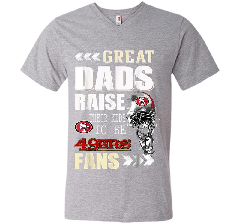 Inktee Store - San Francisco-49Er Great Dads Fan Football V-Neck T-Shirt Image