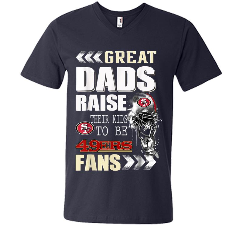 Inktee Store - San Francisco-49Er Great Dads Fan Football V-Neck T-Shirt Image