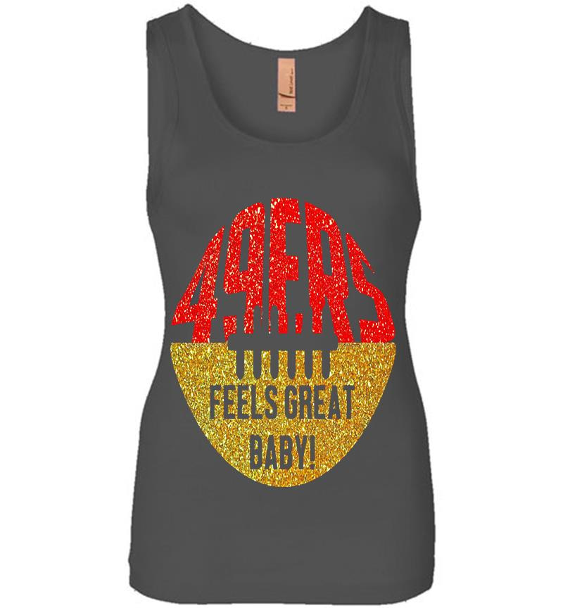 Inktee Store - San Francisco 49Ers Feels Great Baby Rugby Ball Womens Jersey Tank Top Image