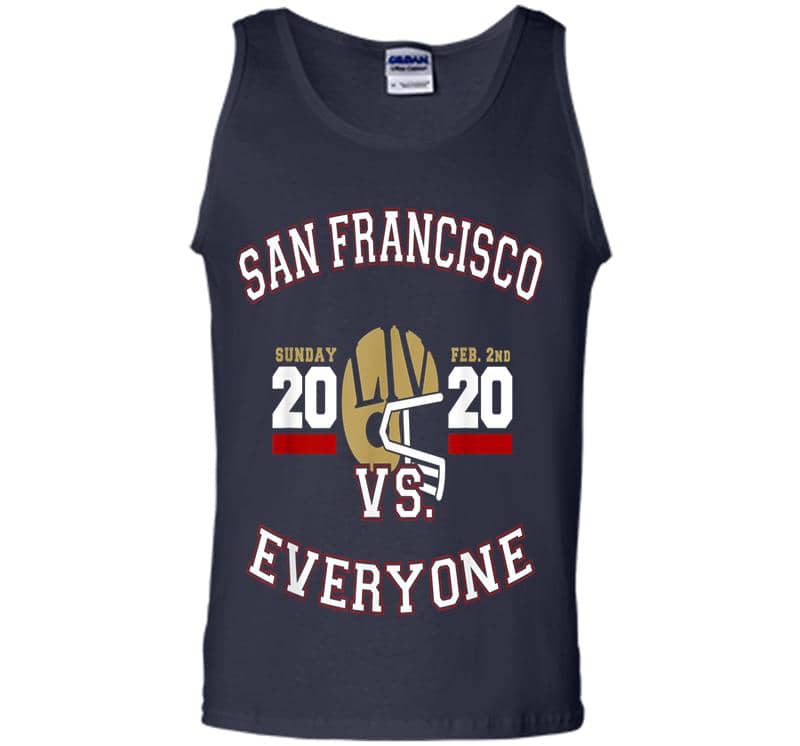 Inktee Store - San Francisco Vs Everyone Super Football 2020 Mens Tank Top Image
