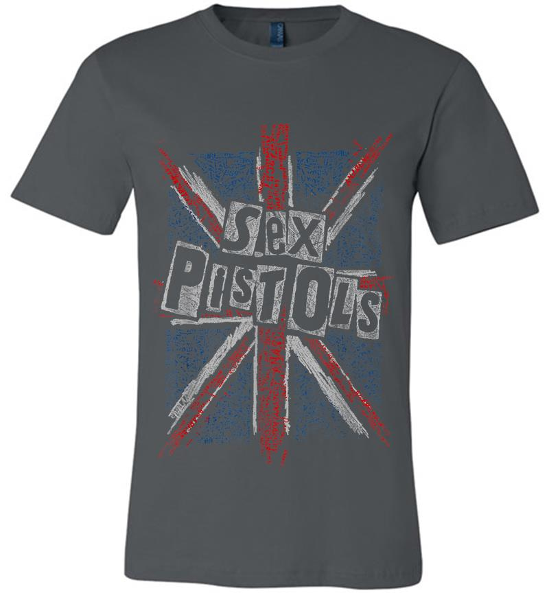 Sex Pistols Official Union Jack Words Premium T-Shirt