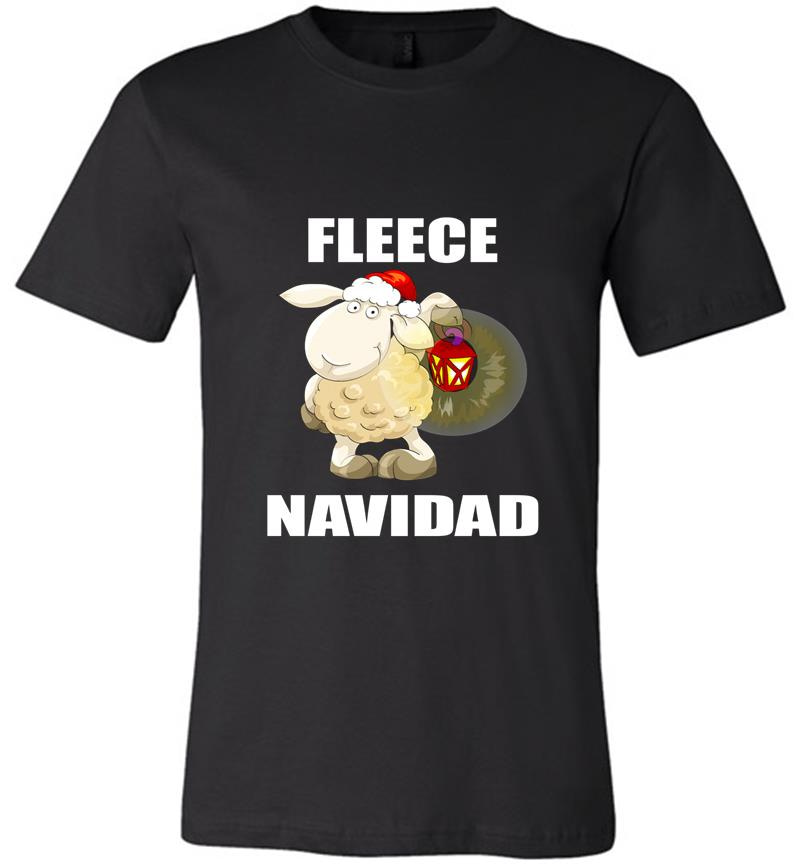 Inktee Store - Shaun The Sheep Santa Fleece Navidad Christmas Premium T-Shirt Image