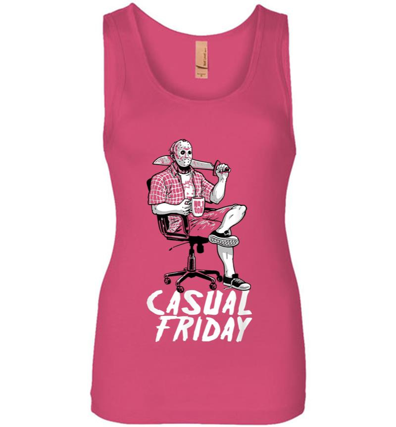 Inktee Store - Shirt.woot Casual Friday The 13Th Women Jersey Tank Top Image