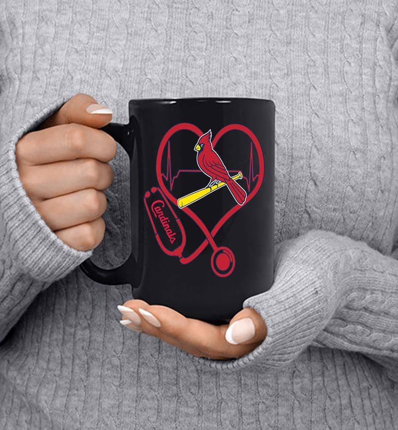 St Louis Cardinals Nurse Heartbeat Mug