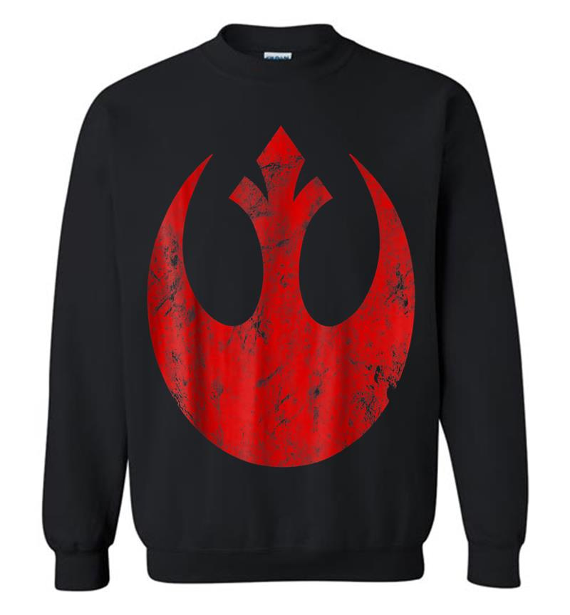 Star Wars Big Red Rebel Distressed Logo Graphic Sweatshirt