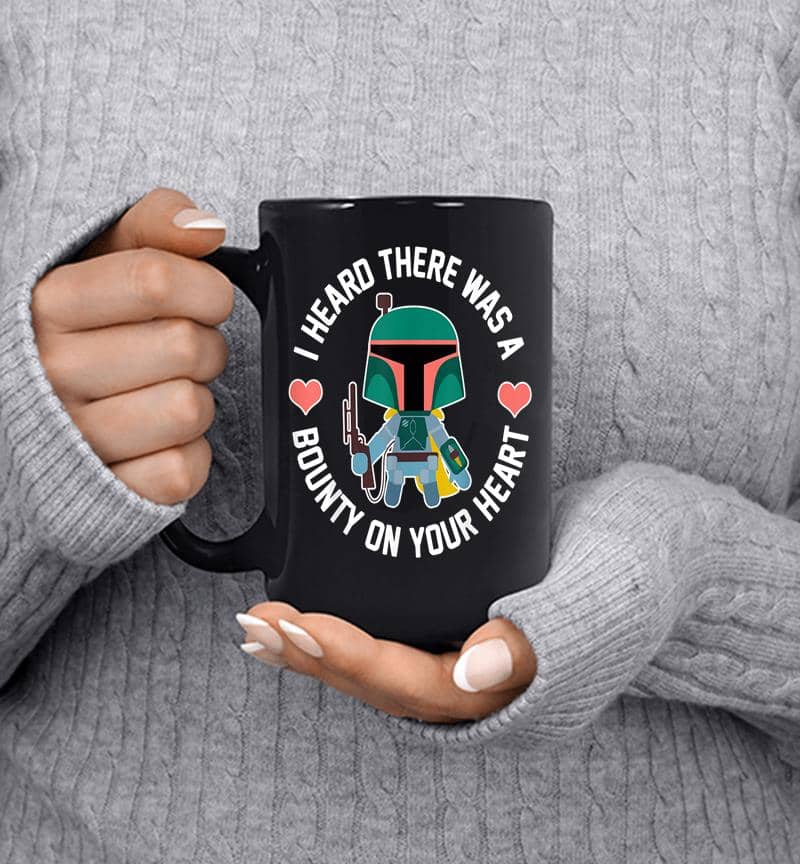 Star Wars Boba Fett Bounty Heart Valentine'S Graphic Mug