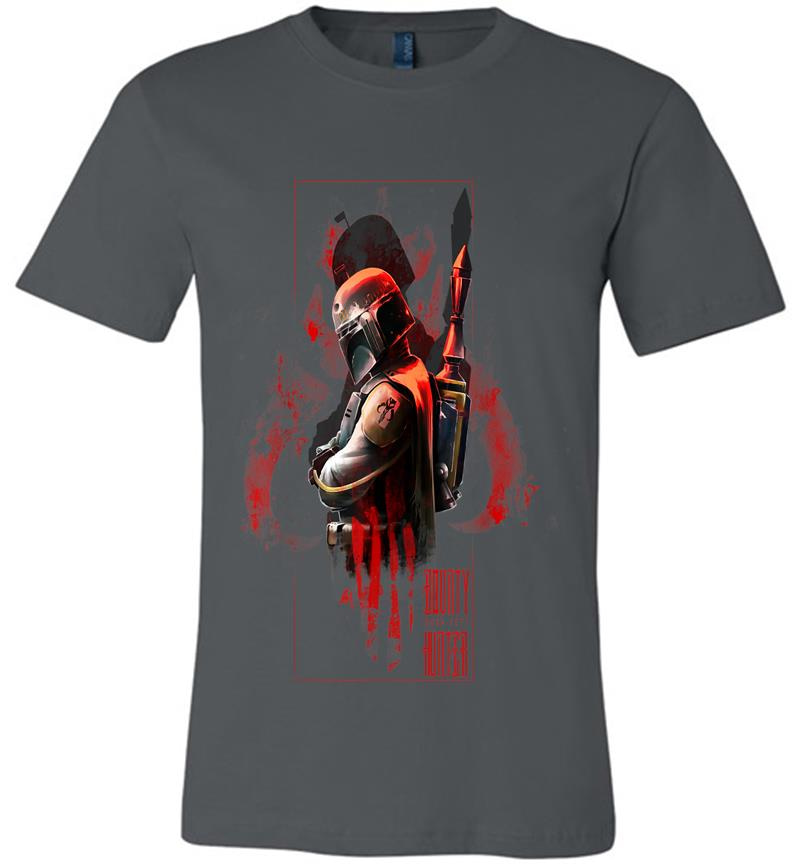 Star Wars Boba Fett Hunter Box Mandalorian Graphic Premium T-Shirt