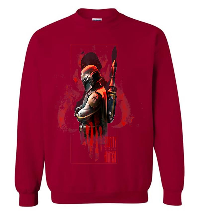 Inktee Store - Star Wars Boba Fett Hunter Box Mandalorian Graphic Sweatshirt Image