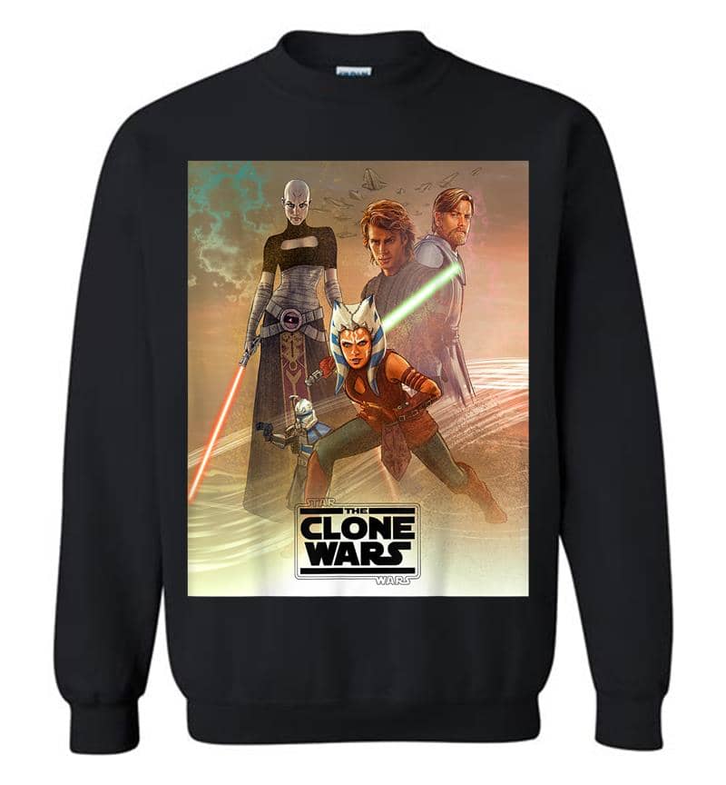 Star Wars Celebration Mural The Clone Wars Logo Sweatshirt