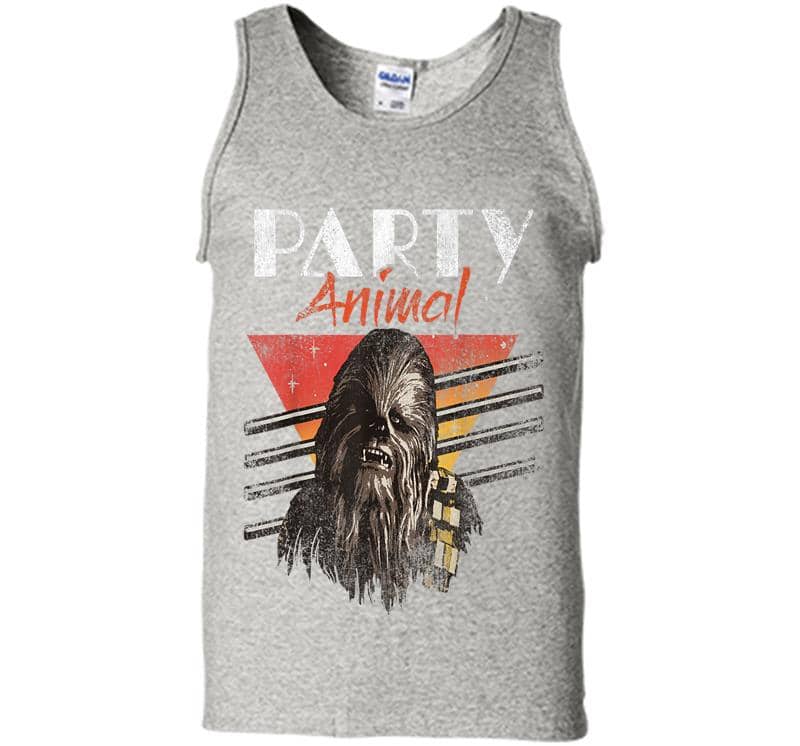 Star Wars Chewbacca Party Animal Vintage Graphic Mens Tank Top