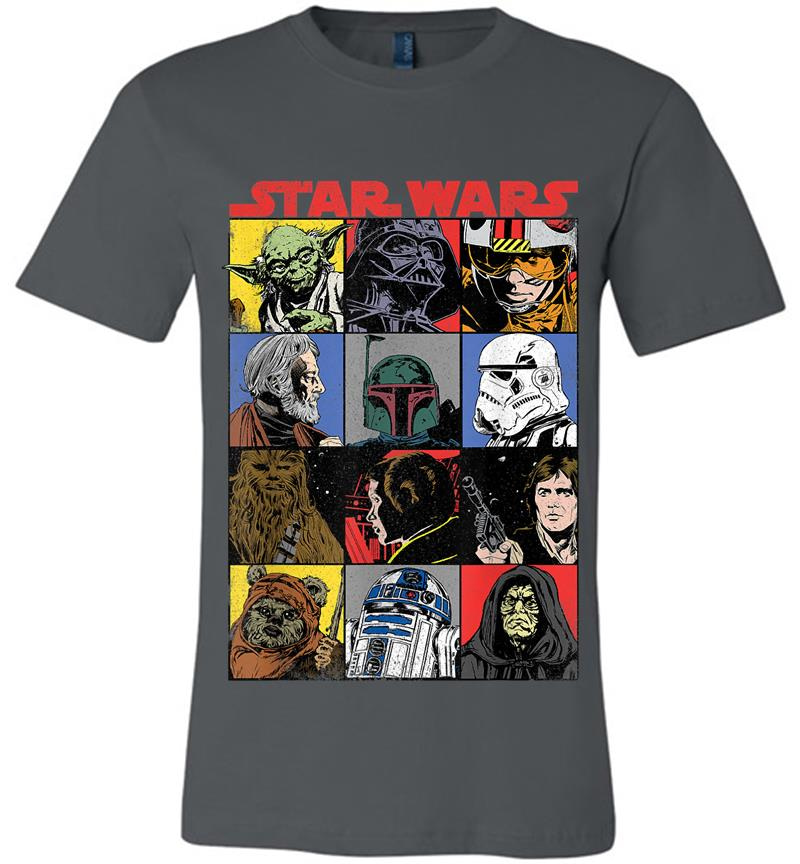 Star Wars Comic Strip Cartoon Group Premium T-Shirt