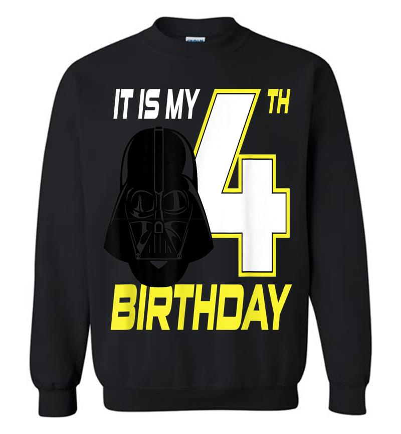 Star Wars Darth Vader 4Th Birthday Sweatshirt