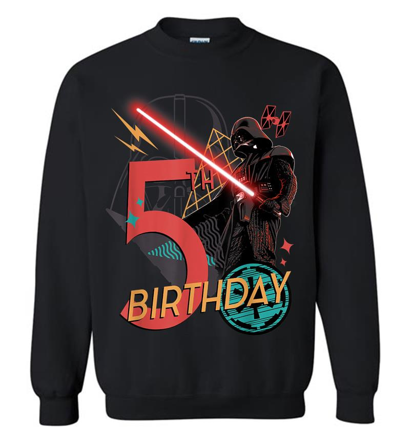 Star Wars Darth Vader 5Th Birthday Abstract Background Sweatshirt