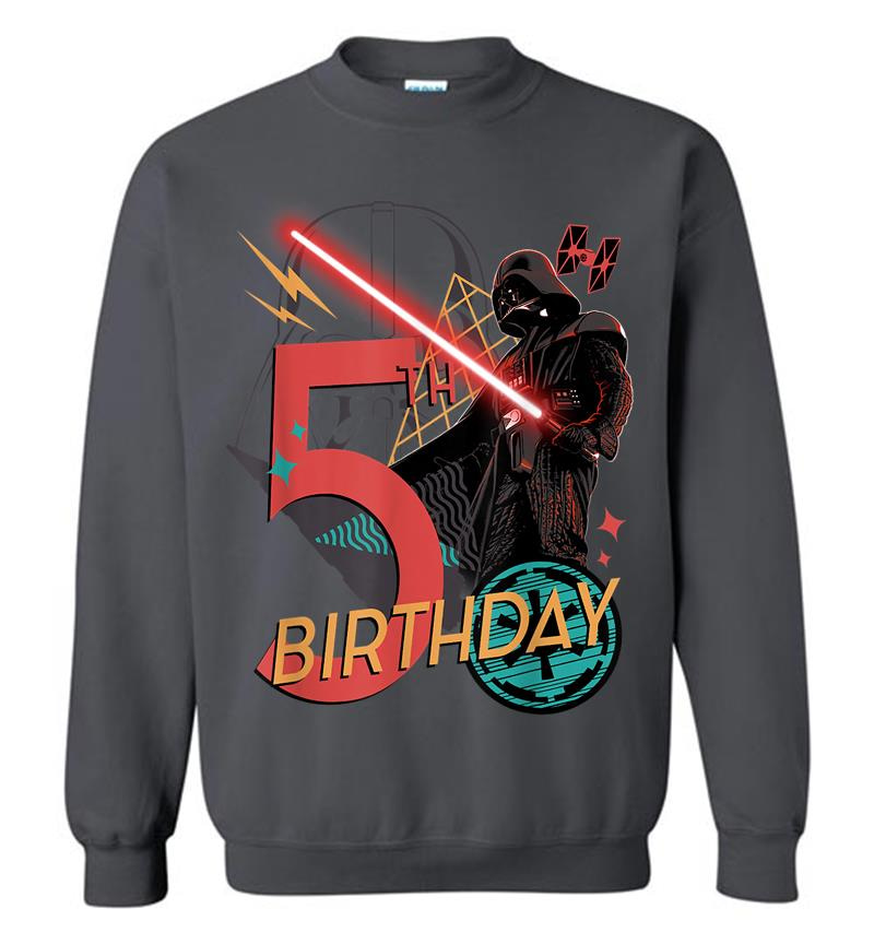 Inktee Store - Star Wars Darth Vader 5Th Birthday Abstract Background Sweatshirt Image