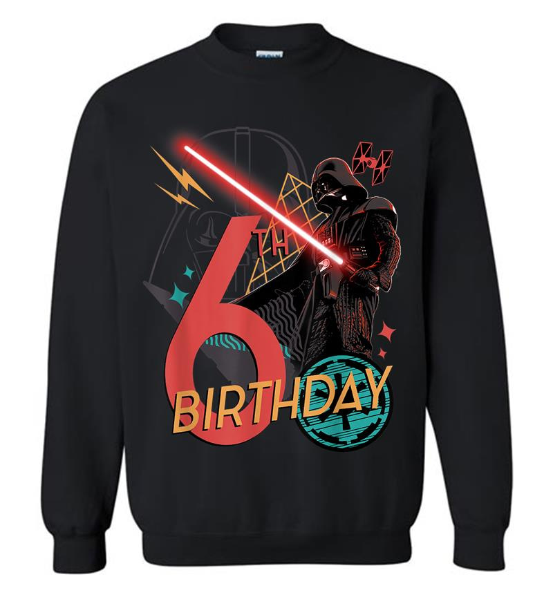 Star Wars Darth Vader 6Th Birthday Abstract Background Sweatshirt