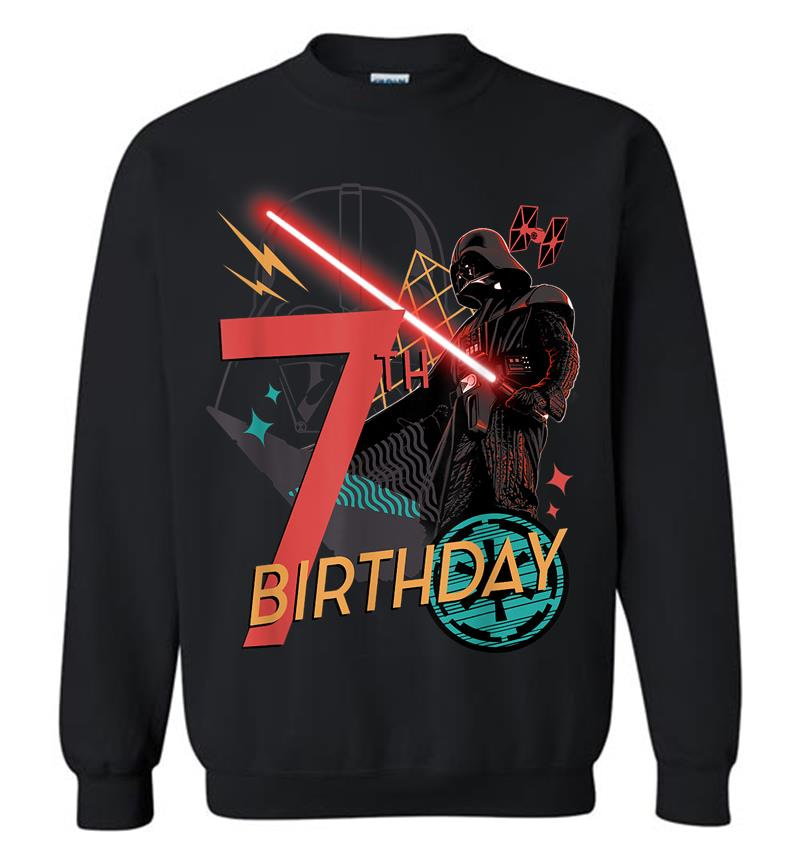 Star Wars Darth Vader 7Th Birthday Abstract Background Sweatshirt