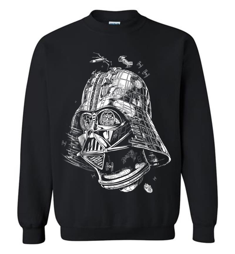 Star Wars Darth Vader As The Death Star Graphic Sweatshirt