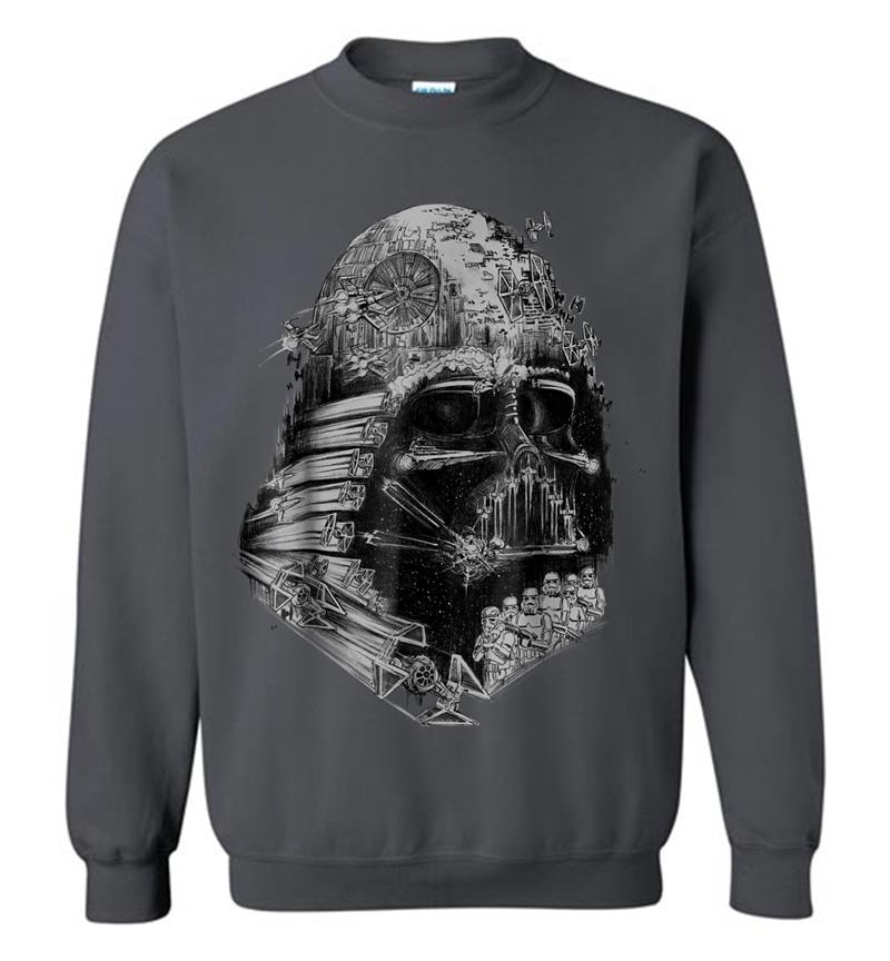 Inktee Store - Star Wars Darth Vader Build The Empire Graphic Sweatshirt Image
