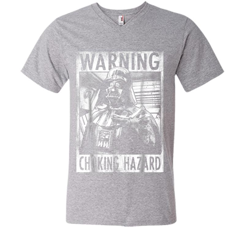 Inktee Store - Star Wars Darth Vader Choking Hazard Vintage Graphic V-Neck T-Shirt Image