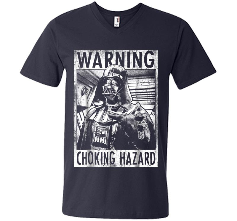 Inktee Store - Star Wars Darth Vader Choking Hazard Vintage Graphic V-Neck T-Shirt Image