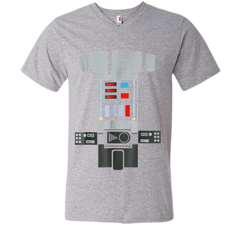 Inktee Store - Star Wars Darth Vader Costume Graphic V-Neck T-Shirt Image