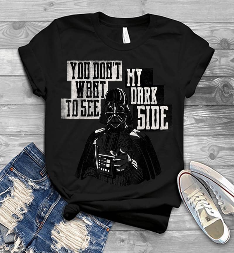 Star Wars Darth Vader Dark Side Funny Mens T-Shirt