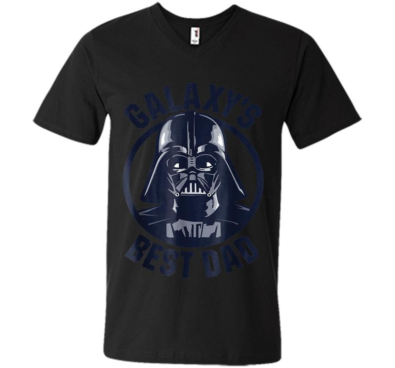 Star Wars Darth Vader Galaxy'S Best Dad Graphic V-Neck T-Shirt