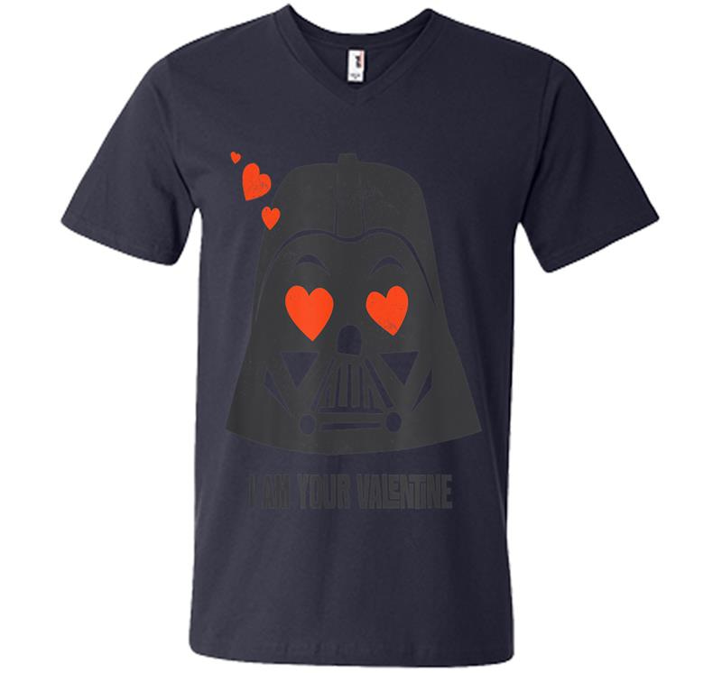 Inktee Store - Star Wars Darth Vader I Am Your Valentine V-Neck T-Shirt Image