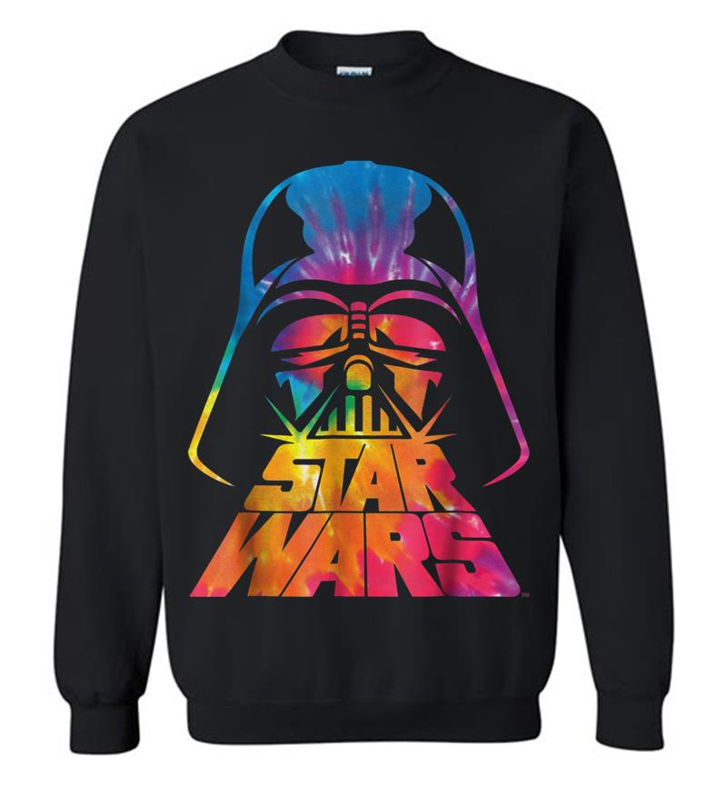 Star Wars Darth Vader Tie Dye Helmet Graphic Z1 Sweatshirt