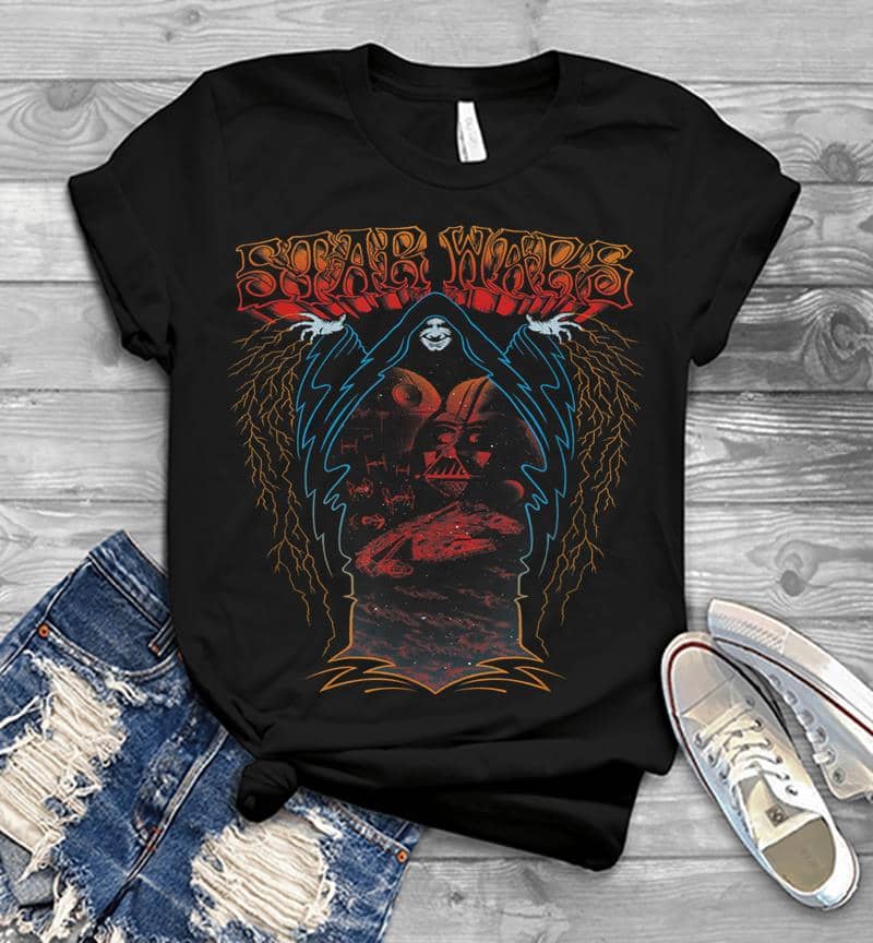Star Wars Emperor Palpatine Vader Groovy Psychedelic Mens T-Shirt