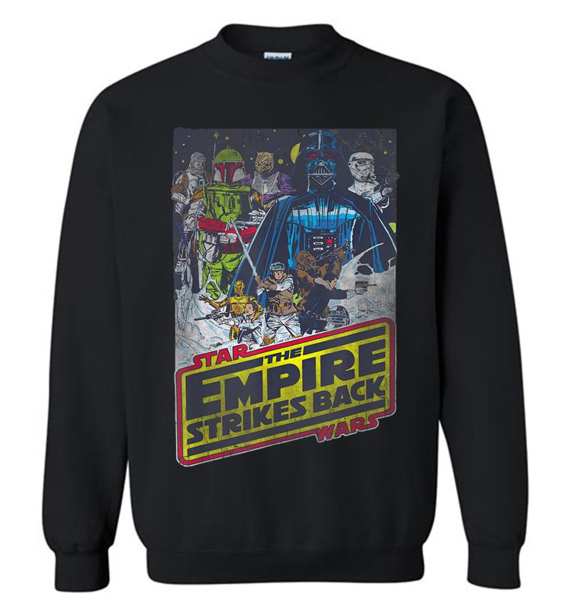 Star Wars Empire Strikes Back Villain Poster Graphic Sweatshirt