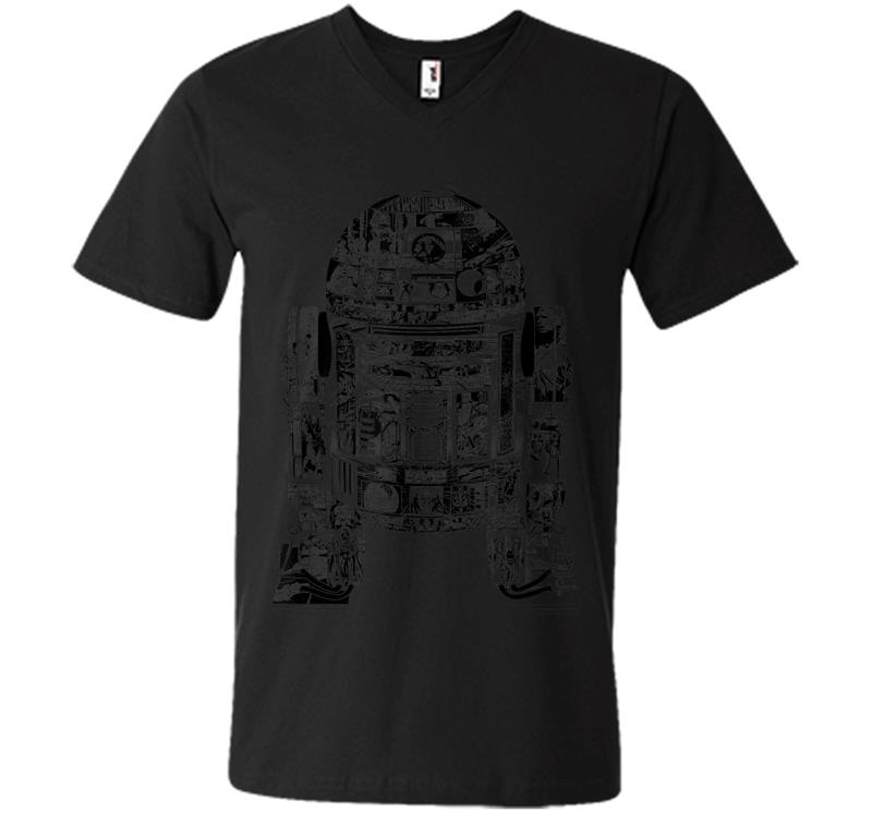 Star Wars Epic R2-D2 Panel Graphic V-Neck T-Shirt