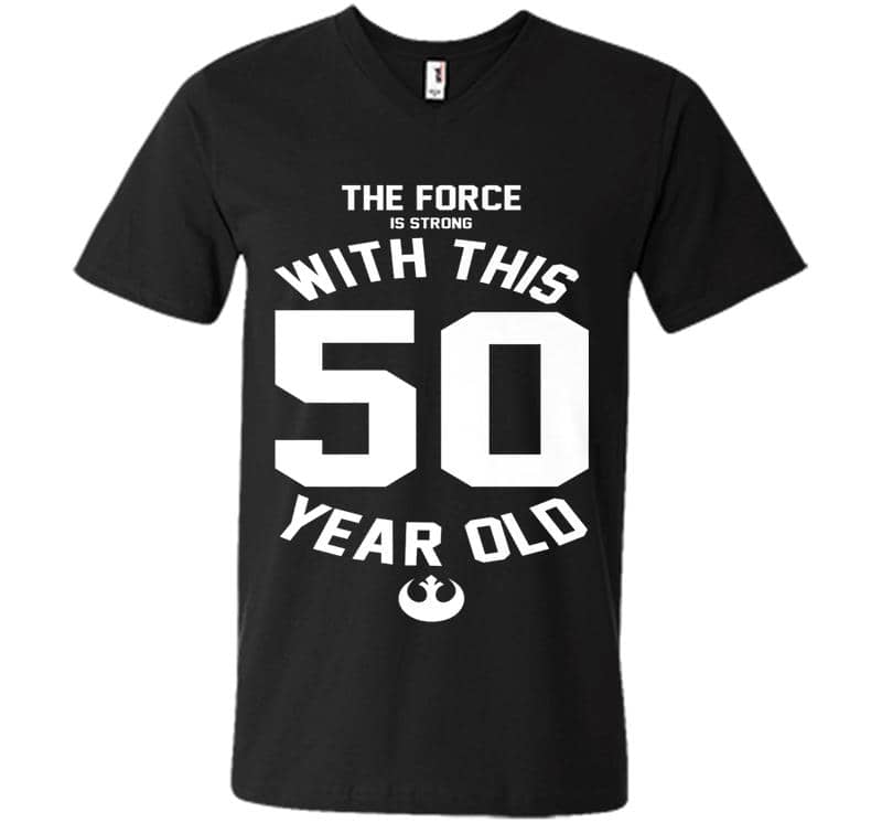 Star Wars Force Is Strong With This 50 Year Old Rebel Logo Premium V-Neck T-Shirt
