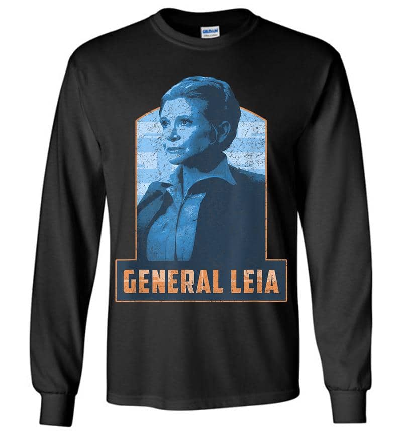 Star Wars General Leia Episode 7 Tonal Portrait Long Sleeve T-Shirt