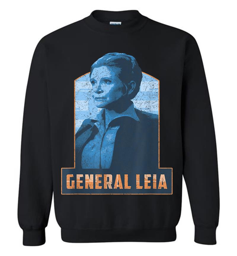 Star Wars General Leia Episode 7 Tonal Portrait Sweatshirt