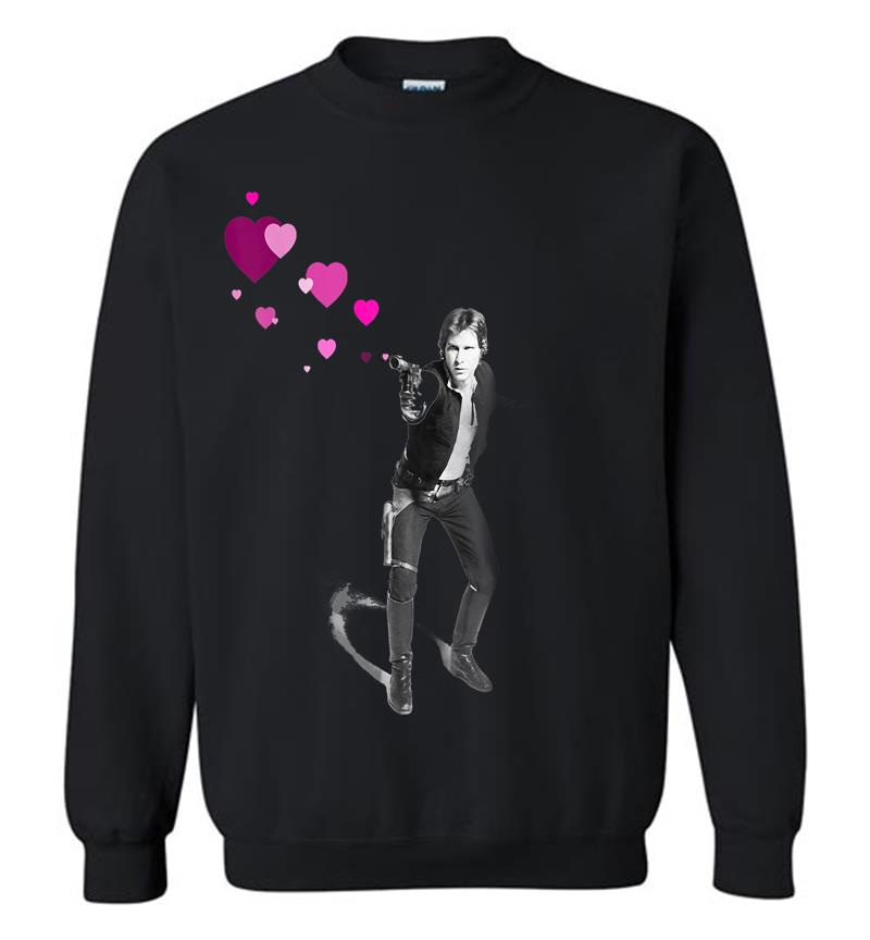 Star Wars Han Shot Hearts Valentine'S Day Graphic Sweatshirt