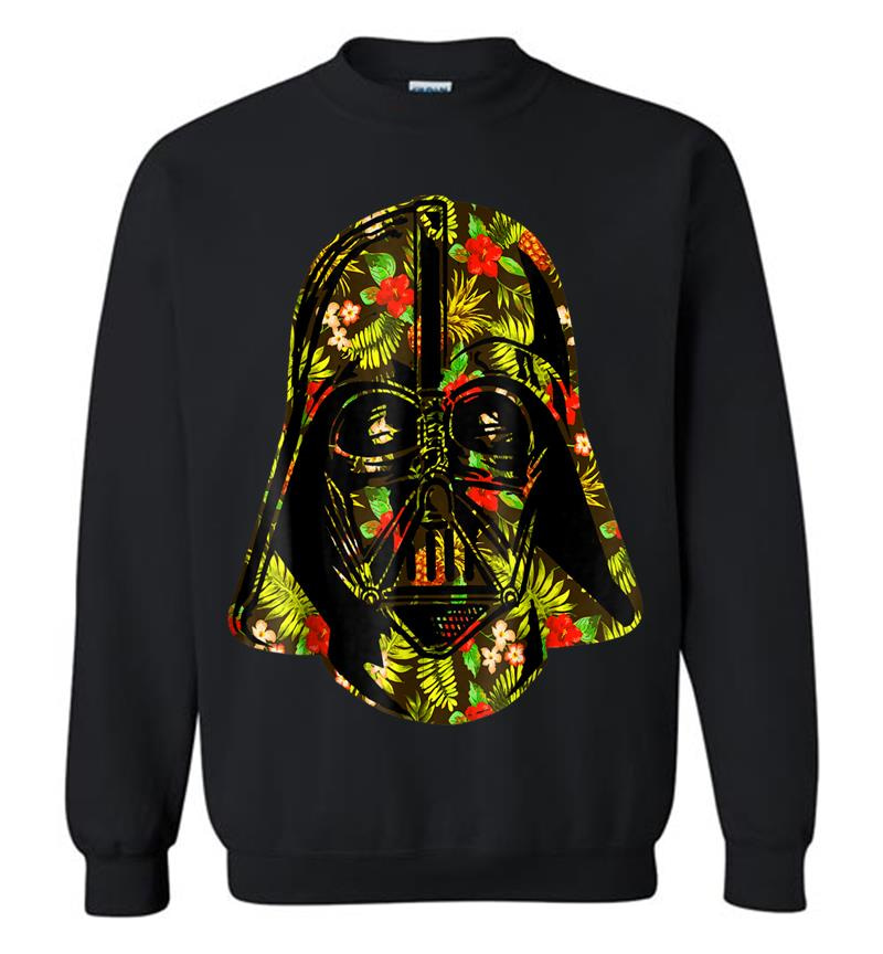 Star Wars Hawaiian Print Darth Vader Helmet Graphic Sweatshirt