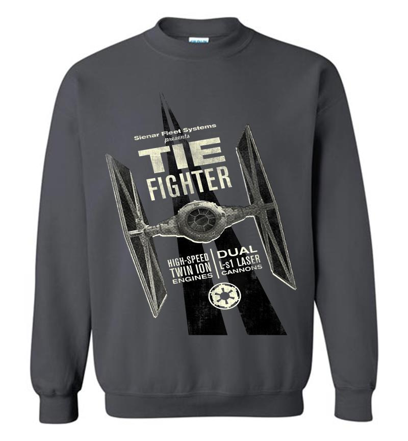 Inktee Store - Star Wars Imperial Tie Fighter Retro Sweatshirt Image