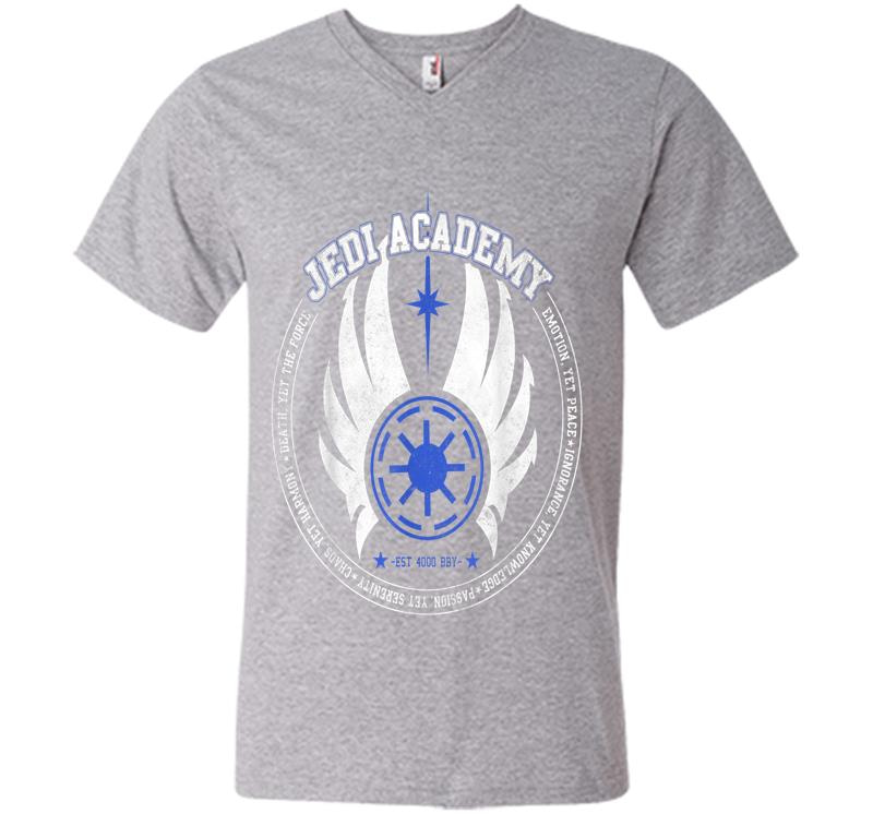 Inktee Store - Star Wars Jedi Academy Code Graphic V-Neck T-Shirt Image