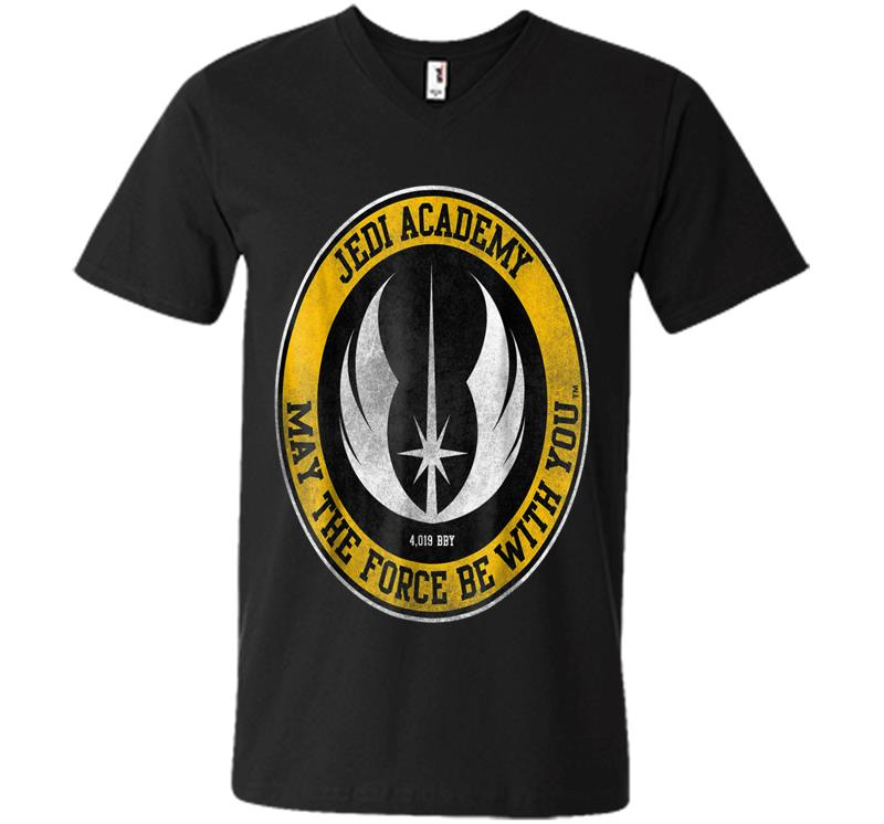 Star Wars Jedi Academy Gold Emblem Graphic V-Neck T-Shirt