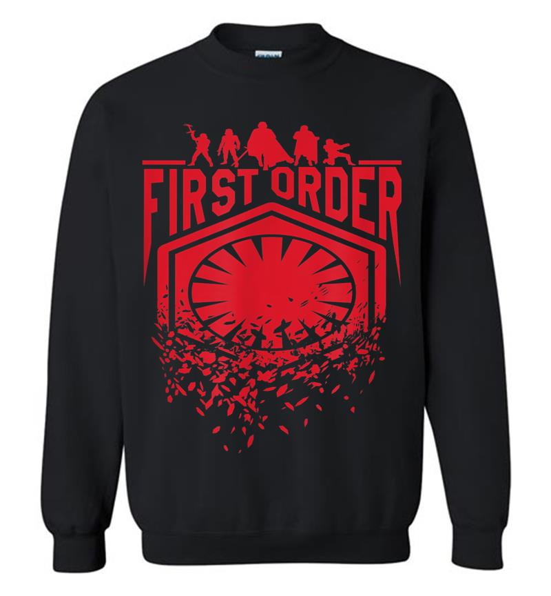 Star Wars Last Jedi First Order Red Fracture Graphic Sweatshirt