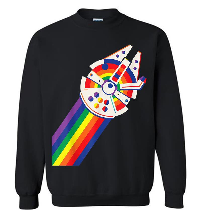 Star Wars Millennial Falcon Rainbow Sweatshirt